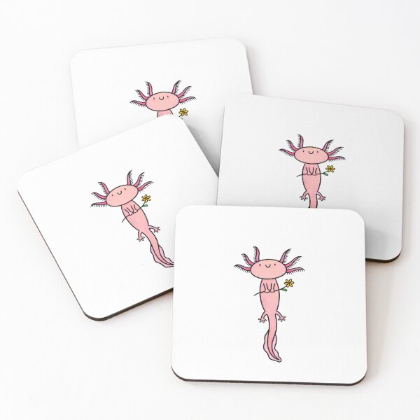 Item preview, Cute Axolotl with Flower designed and sold by Claske.