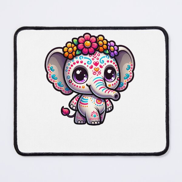 Item preview, Dia De Los Muertos Elephant designed and sold by thefurrypickle.