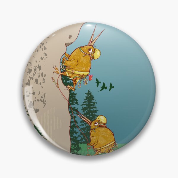Item preview, Kiwi birds rock climbing New Zealand designed and sold by piedaydesigns.