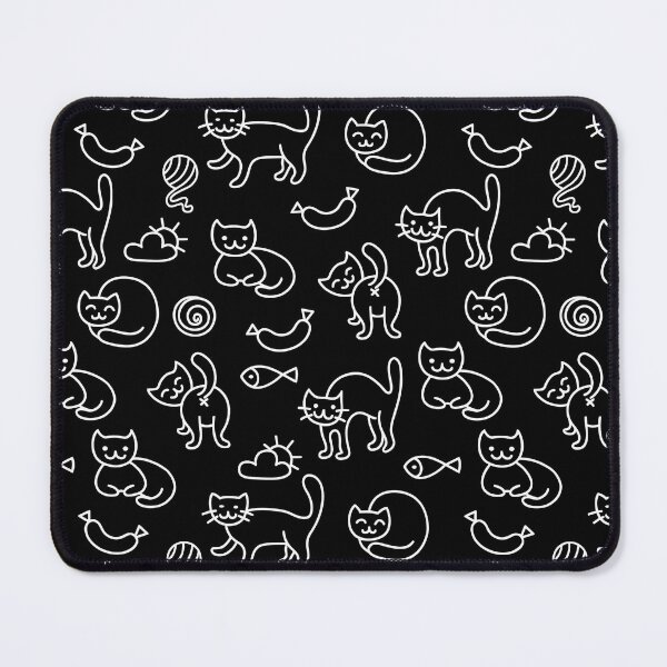 Item preview, Cute Cat Doodle Pattern designed and sold by asbno19.