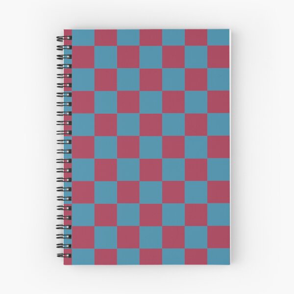 Item preview, Raspberry Red and Turquoise Blue Checkered Squares designed and sold by xxroseate.