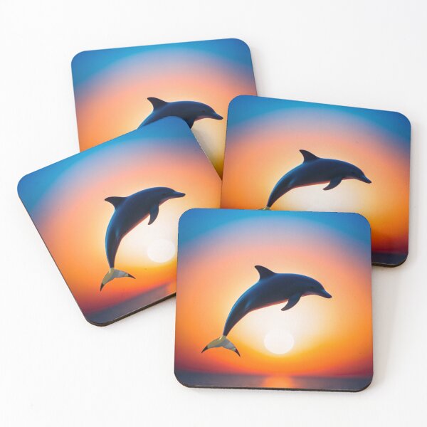Artikelvorschau, Delfin Sonnenuntergang T-Shirt, Ozean Leben T-Shirt, Meerestier Shirt, Naturliebhaber Geschenk, Lebendiger Sonnenuntergang Delfin Print, Künstlerische Strandmode entworfen und verkauft von Amiramor0.