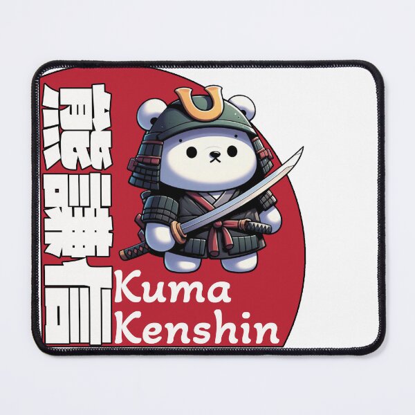 Item preview, Samurai Bear Warrior Art - Kuma Kenshin Design designed and sold by Inspirahawke.