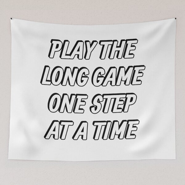 Item preview, Play the long game one step at a time designed and sold by Inspirationmotivation.