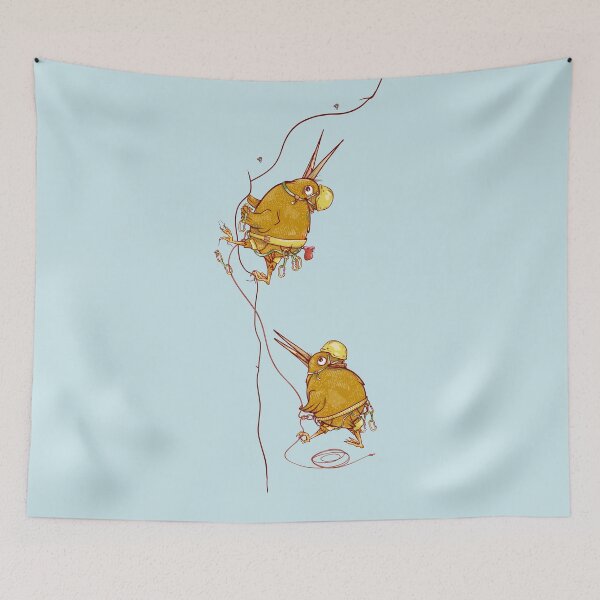 Item preview, Kiwi Birds rock climbing New Zealand designed and sold by piedaydesigns.