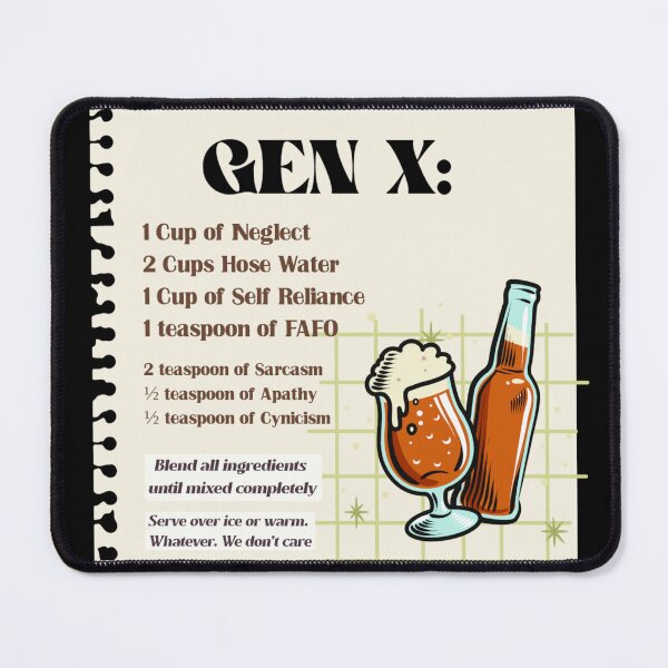 Item preview, Gen X Recipe designed and sold by DesignsbyDugar.