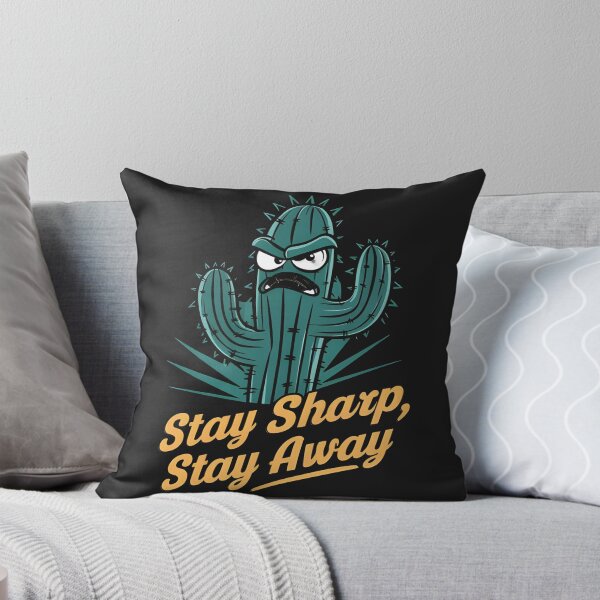 Aperçu de l'œuvre Restez pointu, restez à l'écart - Sassy Cactus Design créée et vendue par IlikeStyle.