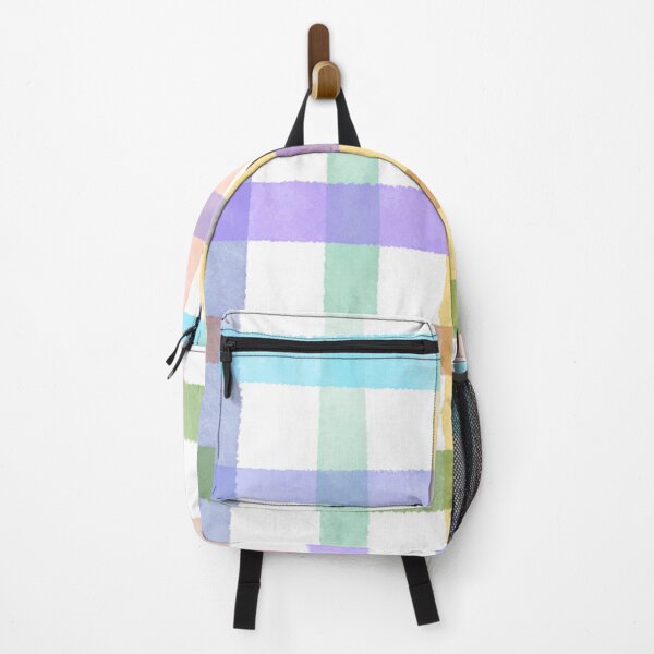 Item preview, Hand-Painted Harmony: Pastel-Coloured Plaid Pattern Background" designed and sold by hjian8219.