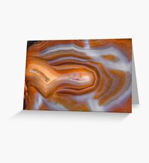 Peaches and Cream Agate Greeting Card