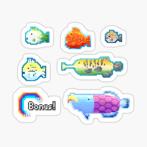 Item preview, WiiPlay Pixel Art Fishes designed and sold by LowPolyPigeon.
