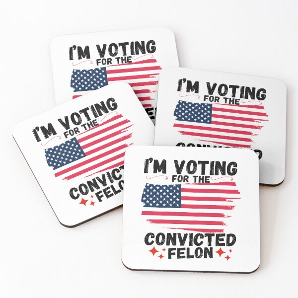 Item preview, Im voting for the convicted felon 2024 designed and sold by VividDripCo.