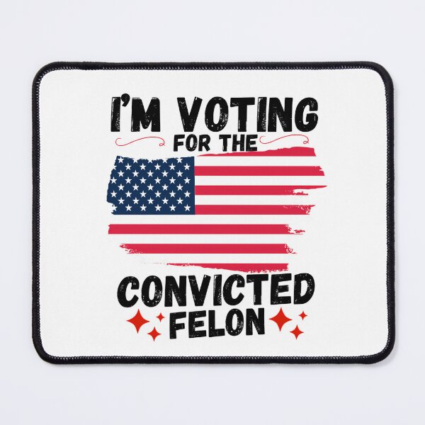 Item preview, Im voting for the convicted felon 2024 designed and sold by VividDripCo.