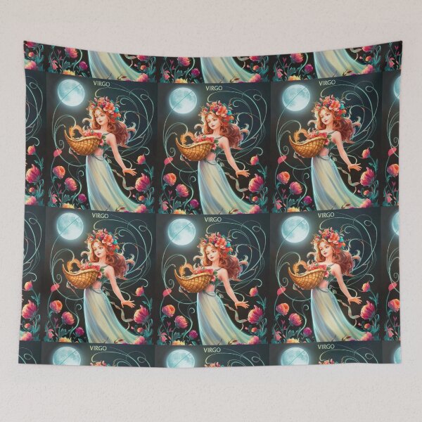 Item preview, Virgo Astrology. Moon in Virgo, Zodiac sign, Virgo symbol designed and sold by ZodiacWonders.