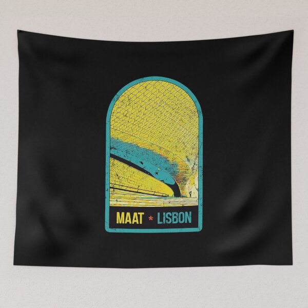 Item preview, MAAT Museum Lisbon yellow illustration designed and sold by Lemomo-artworks.