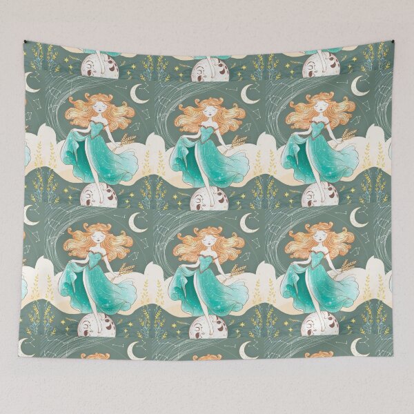 Item preview, Virgo Astrology. Moon in Virgo, Zodiac sign, Virgo symbol designed and sold by ZodiacWonders.