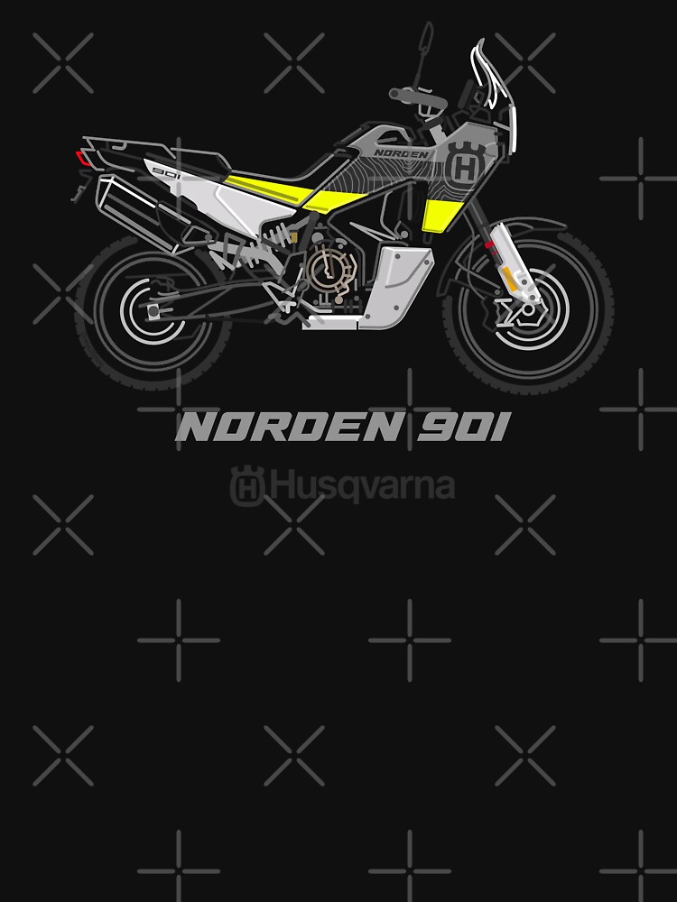 Thumbnail 7 of 7, Essential T-Shirt, Husqvarna Norden 901 designed and sold by Dress2Drive.