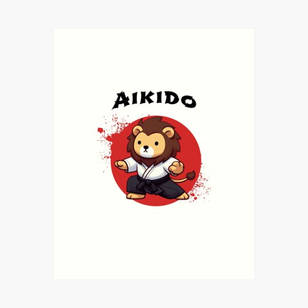 Artikel-Vorschau von Aikido-Löwe, designt und verkauft von LemuellTrends.