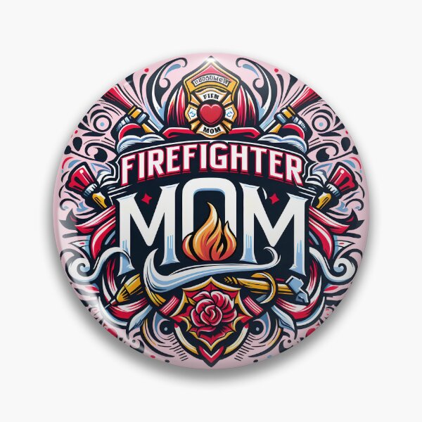Item preview, Firefighter Mom, typography designed and sold by maxmaj.