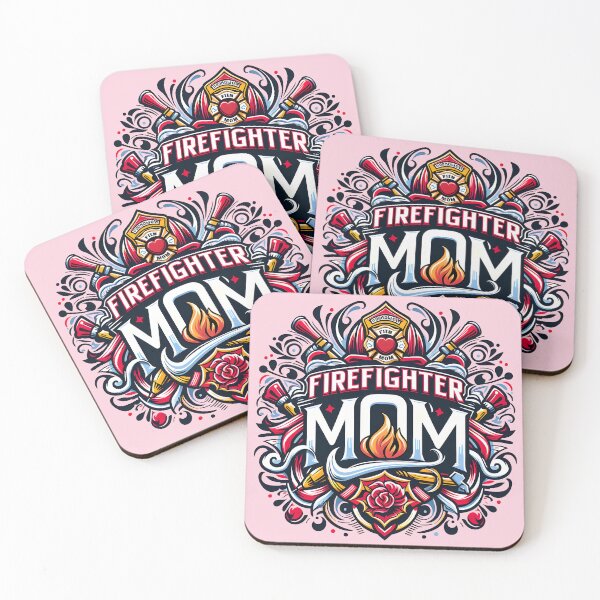 Item preview, Firefighter Mom, typography designed and sold by maxmaj.