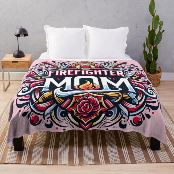 Item preview, Firefighter Mom, typography designed and sold by maxmaj.