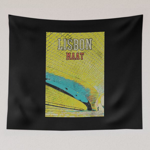 Item preview, MAAT Museum Lisbon yellow illustration designed and sold by Lemomo-artworks.