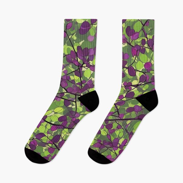 Item preview, Abstract Purple and Green Leafy Tree designed and sold by calibrit.