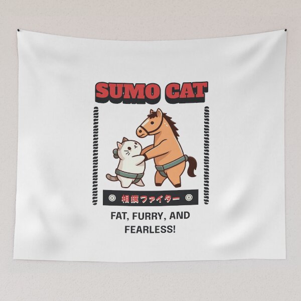 Item preview, sumo cat Horse designed and sold by LemuellTrends.