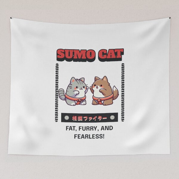 Item preview, sumo cat Wolf designed and sold by LemuellTrends.