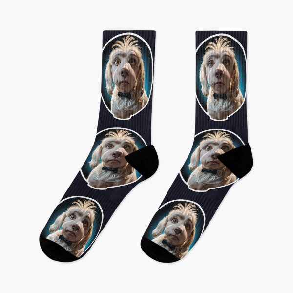 Item preview, Funny Mutant Dog Human Hybrid With A Bow Tie designed and sold by TheArtOfPat.
