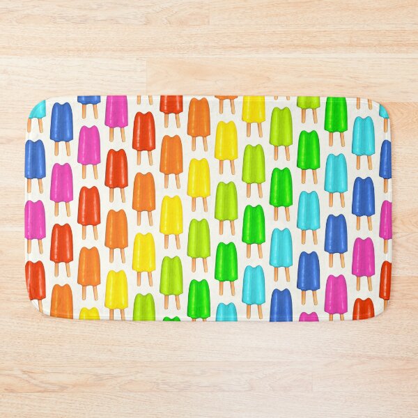 Item preview, Rainbow Popsicle Pattern - White designed and sold by Kelly  Gilleran.
