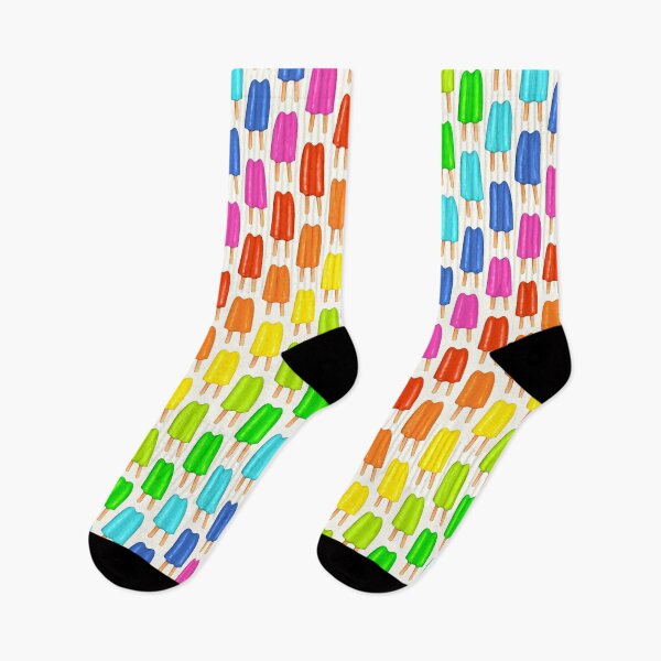 Item preview, Rainbow Popsicle Pattern - White designed and sold by Kelly  Gilleran.