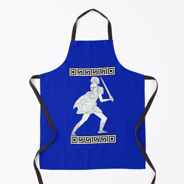 Item preview, Spartan woman white and blue designed and sold by SueKnox.