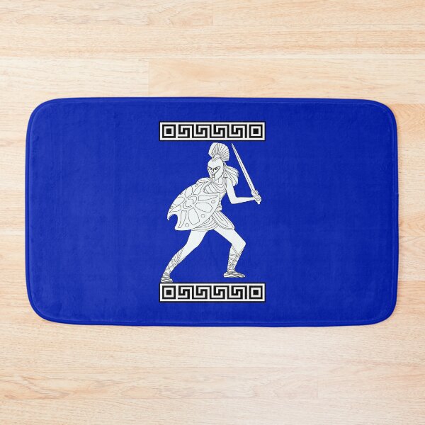 Item preview, Spartan woman white and blue designed and sold by SueKnox.