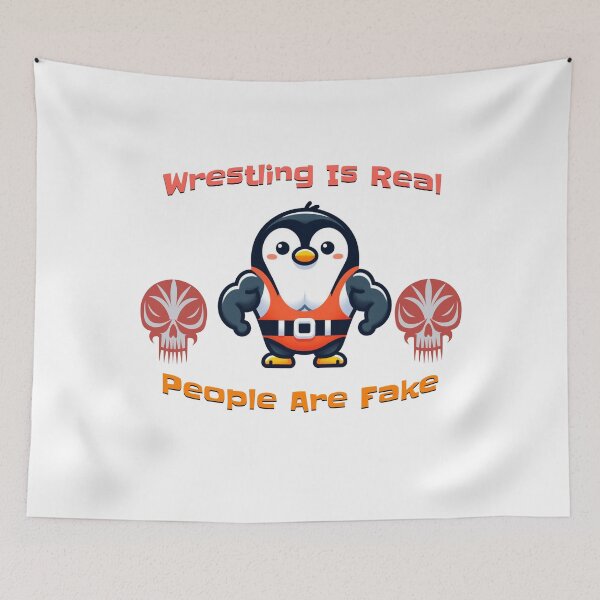 Item preview, pingüino de lucha libre wwf designed and sold by LemuellTrends.