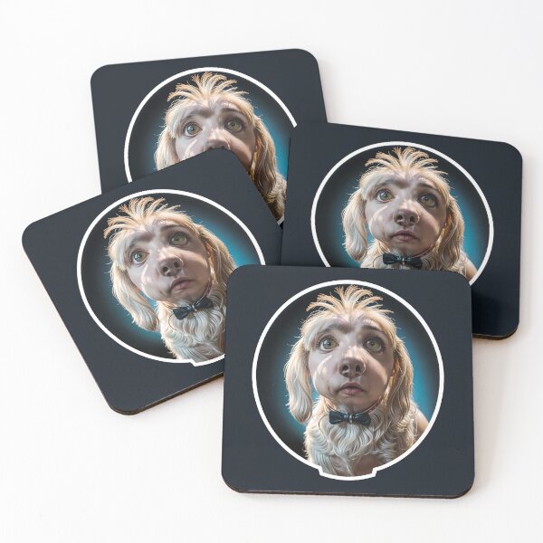 Item preview, Funny Mutant Dog Human Hybrid With A Bow Tie designed and sold by TheArtOfPat.