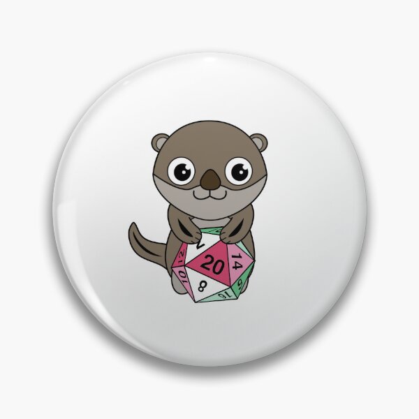 Item preview, Abro Pride Pin D20 Otter designed and sold by Thogreer.