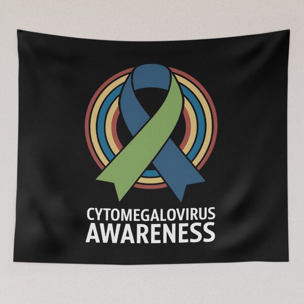 Item preview, Cytomegalovirus Awareness Ribbon Design designed and sold by Taans-Creation.