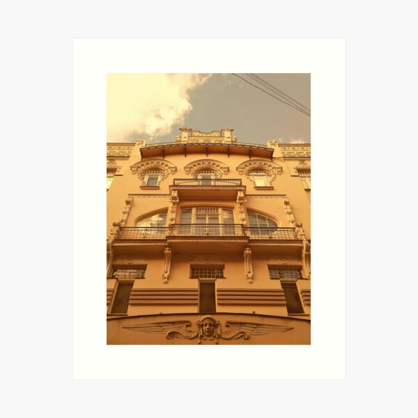 Beautiful Art Nouveau in Riga, Latvia Art Print