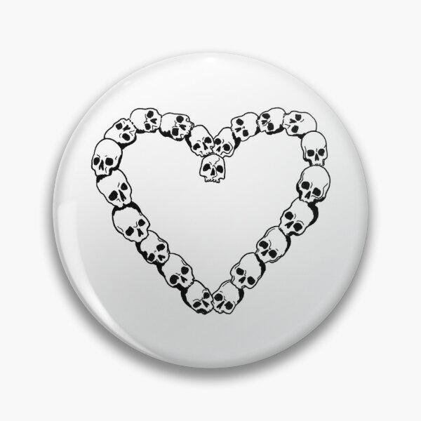 Item preview, Evil Skull Heart Vintage Design designed and sold by skunkscare.
