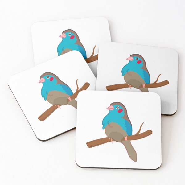 Item preview, Red-Cheeked Cordon Bleu Finch designed and sold by ElizabethsFlock.