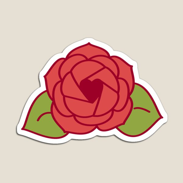 Artikelvorschau, Süße rote Rose entworfen und verkauft von MossMothDesigns.
