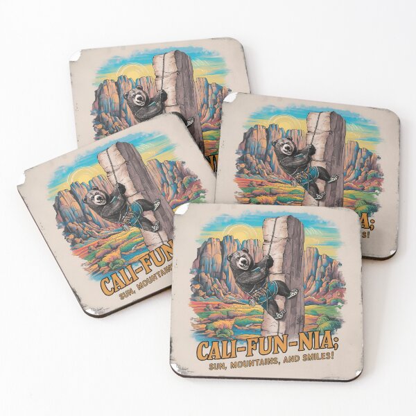 Item preview, California mountains, FunnyFits, FunnyFits70, Humor, Funny, bear, trekking, adventure, hiking, rock climbing,  designed and sold by FunnyFits70.