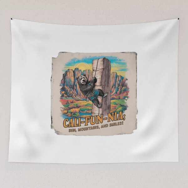 Item preview, California mountains, FunnyFits, FunnyFits70, Humor, Funny, bear, trekking, adventure, hiking, rock climbing,  designed and sold by FunnyFits70.