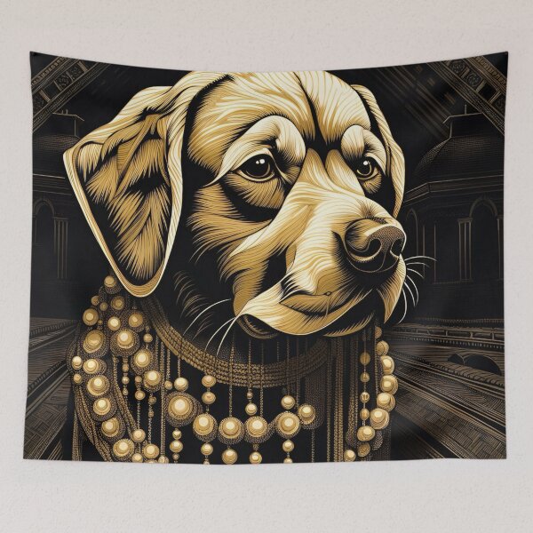 Item preview, Regal Labrador in Ornate Cathedral designed and sold by Wags & Tails.