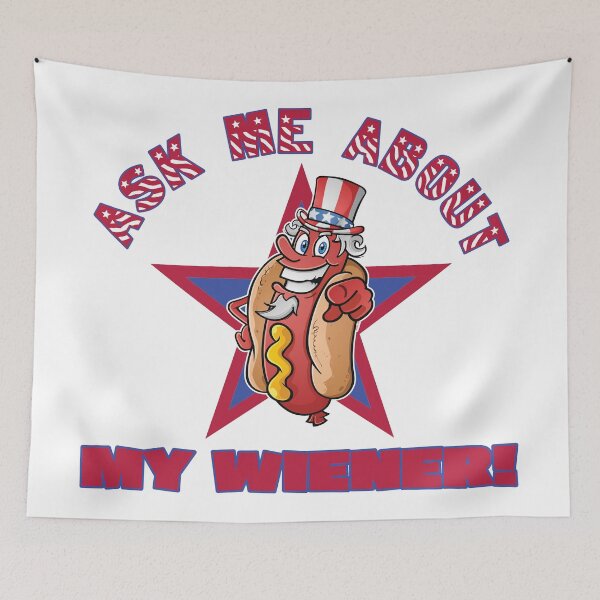 Item preview, Ask Me About My Wiener designed and sold by TeeArcade84.