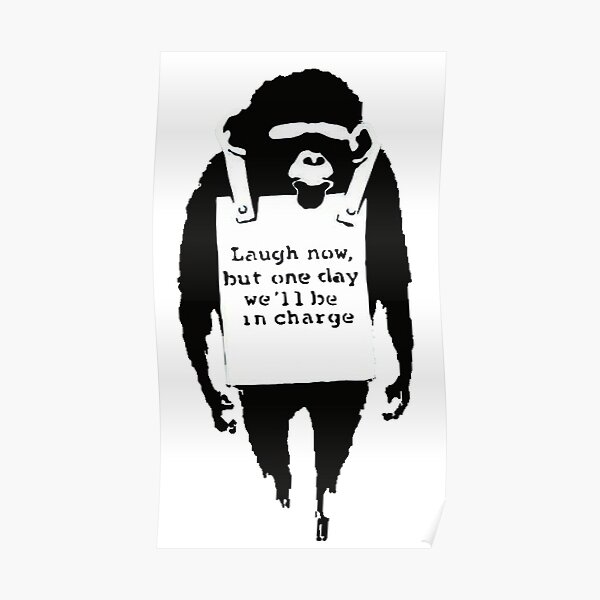 Banksy - Singe Poster