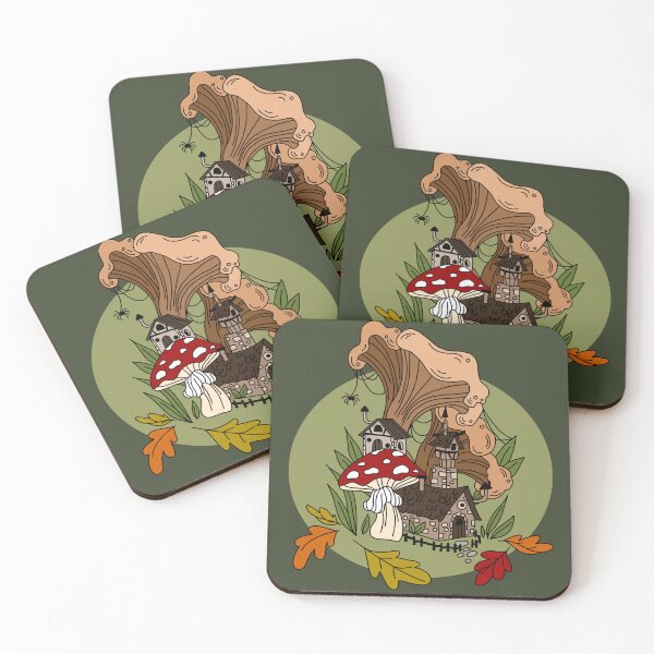 Item preview, Tiny Autumn Houses designed and sold by MarblesDoodles.