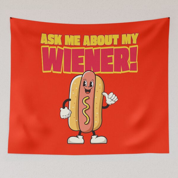 Item preview, Ask Me About My Wiener designed and sold by TeeArcade84.