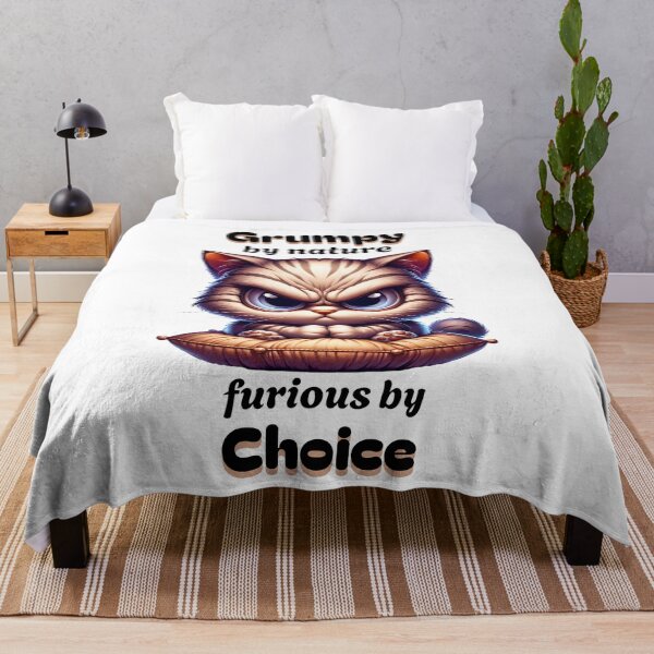 Item preview, Grumpy Cat Choice Design | Cute & Funny Cat Graphic designed and sold by TrulyBlessedLLC.