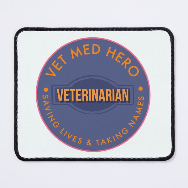 Item preview, Vet Med Hero Veterinarian Grey designed and sold by mism8ker.